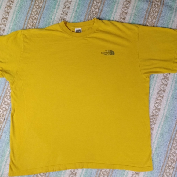 VINTAGE  THE NORTH FACE GRAPHIC TEE SHIRT MENS XL MUSTARD - Picture 7 of 12